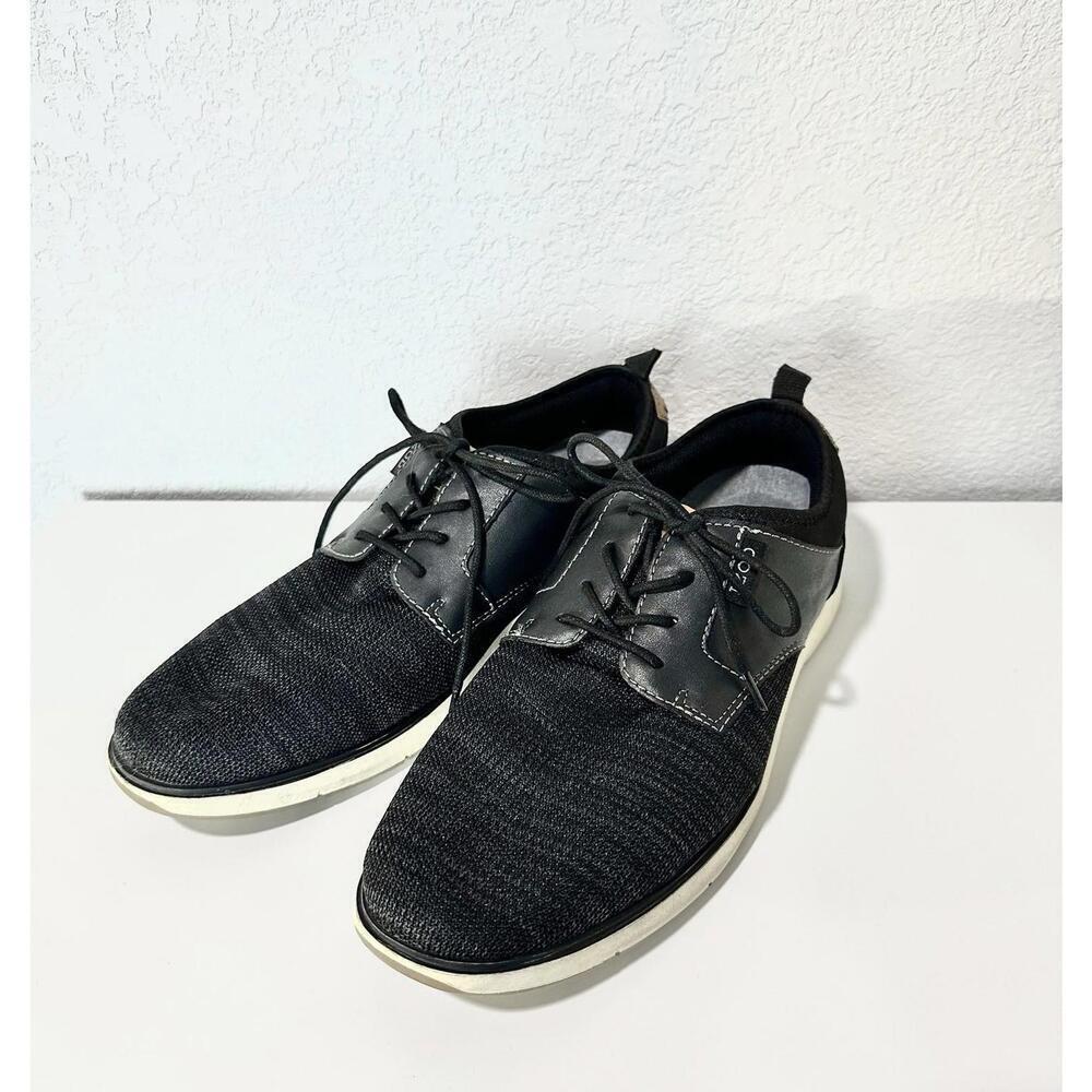 Izod Mens Casual Shoes Drift Oxford Memory Foam Sneaker Breathable Black Size 10
